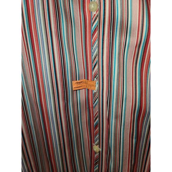 Thomas Dean striped long sleeve button down shirt - xl - Picture 3 of 6